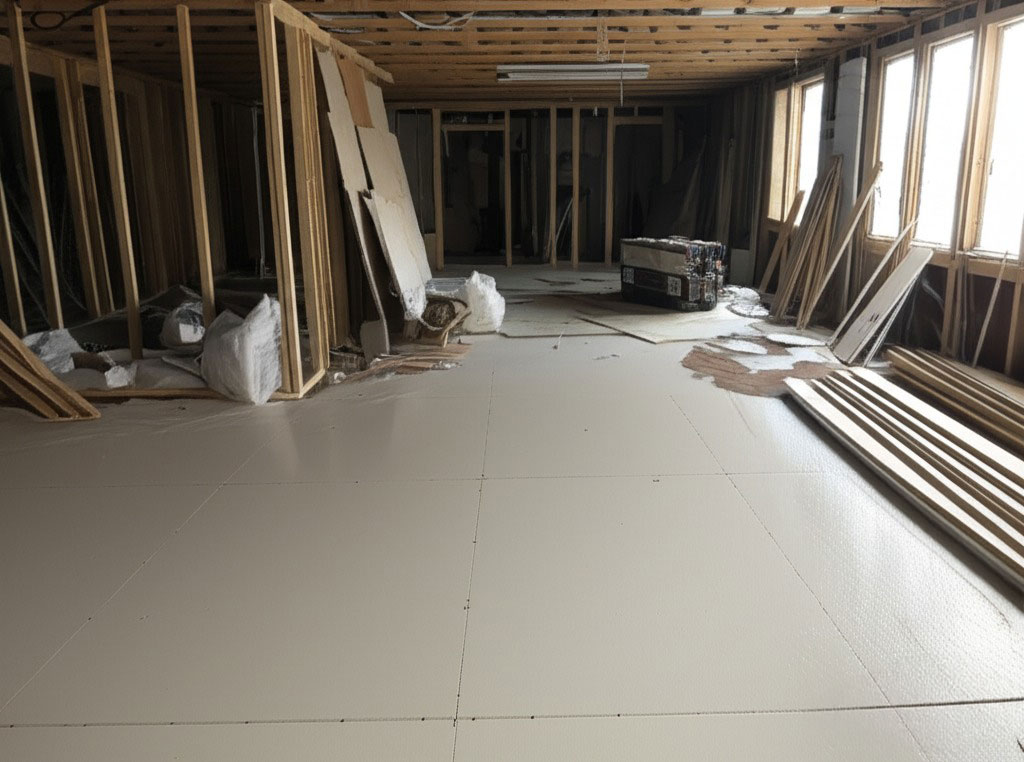 Construction Site After - Clean, debris-free construction area