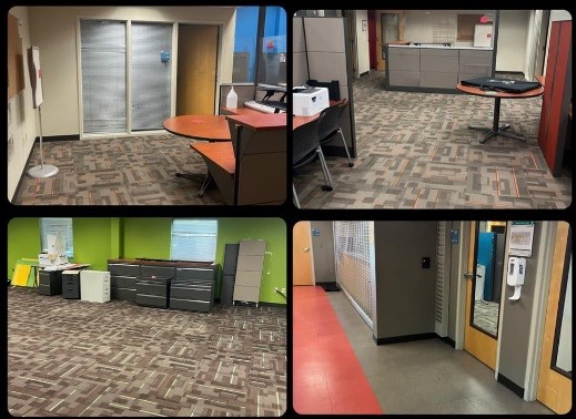 Office Cleanout After - Clean, empty office space