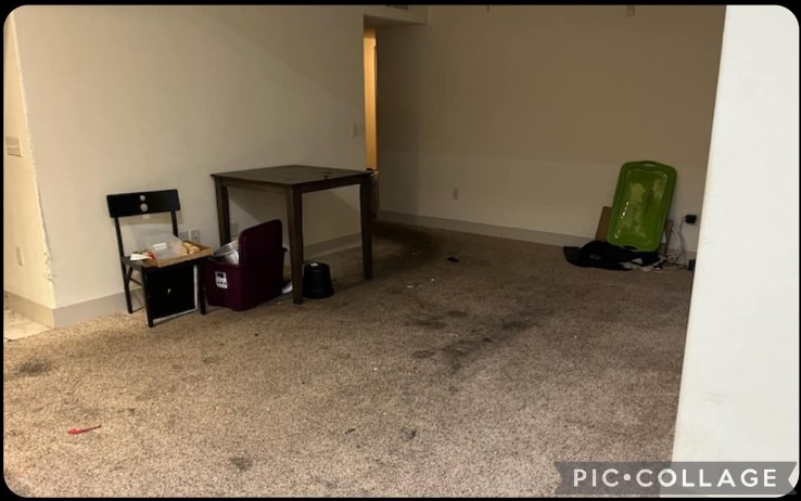 Furniture Removal After - Clean room after furniture removal